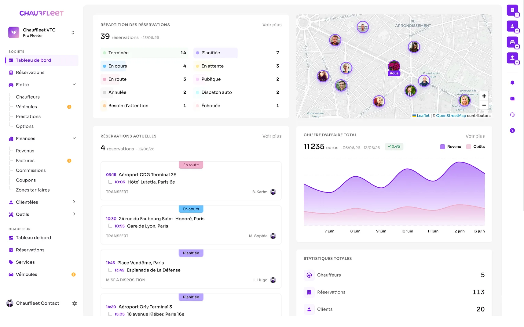 Capture de Web App gestion