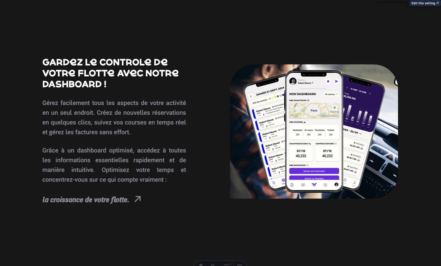 Capture du projet Chauffleet 2